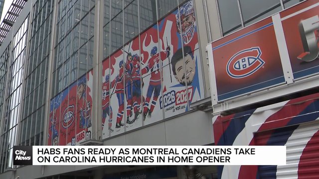 Habs fans ready as Canadiens set for home opener vs. Hurricanes