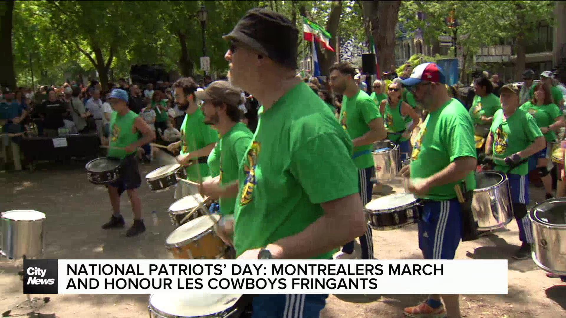 Montrealers march for National Patriots' Day