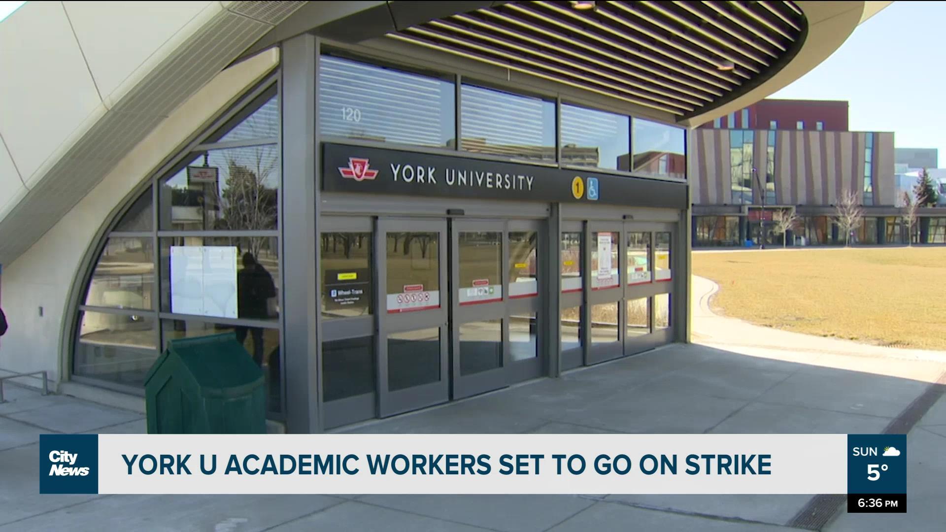 York U academic workers set to go on strike