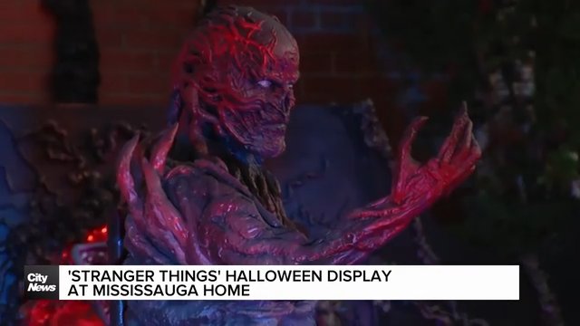 'Stranger Things' Halloween display at Mississauga home