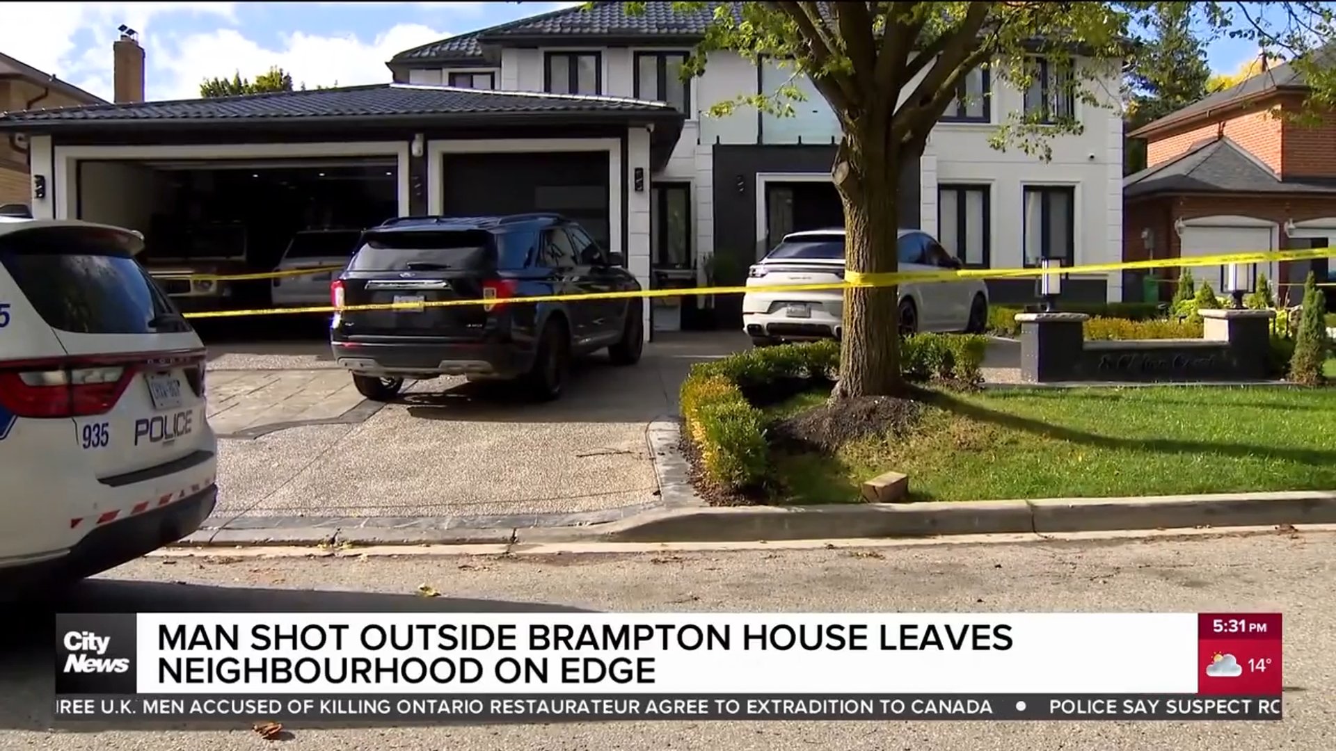 Shooting outside Brampton home sends a man to hospital and leaves a ...