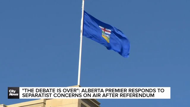 Alberta Premier responds to separatist concerns after referendum