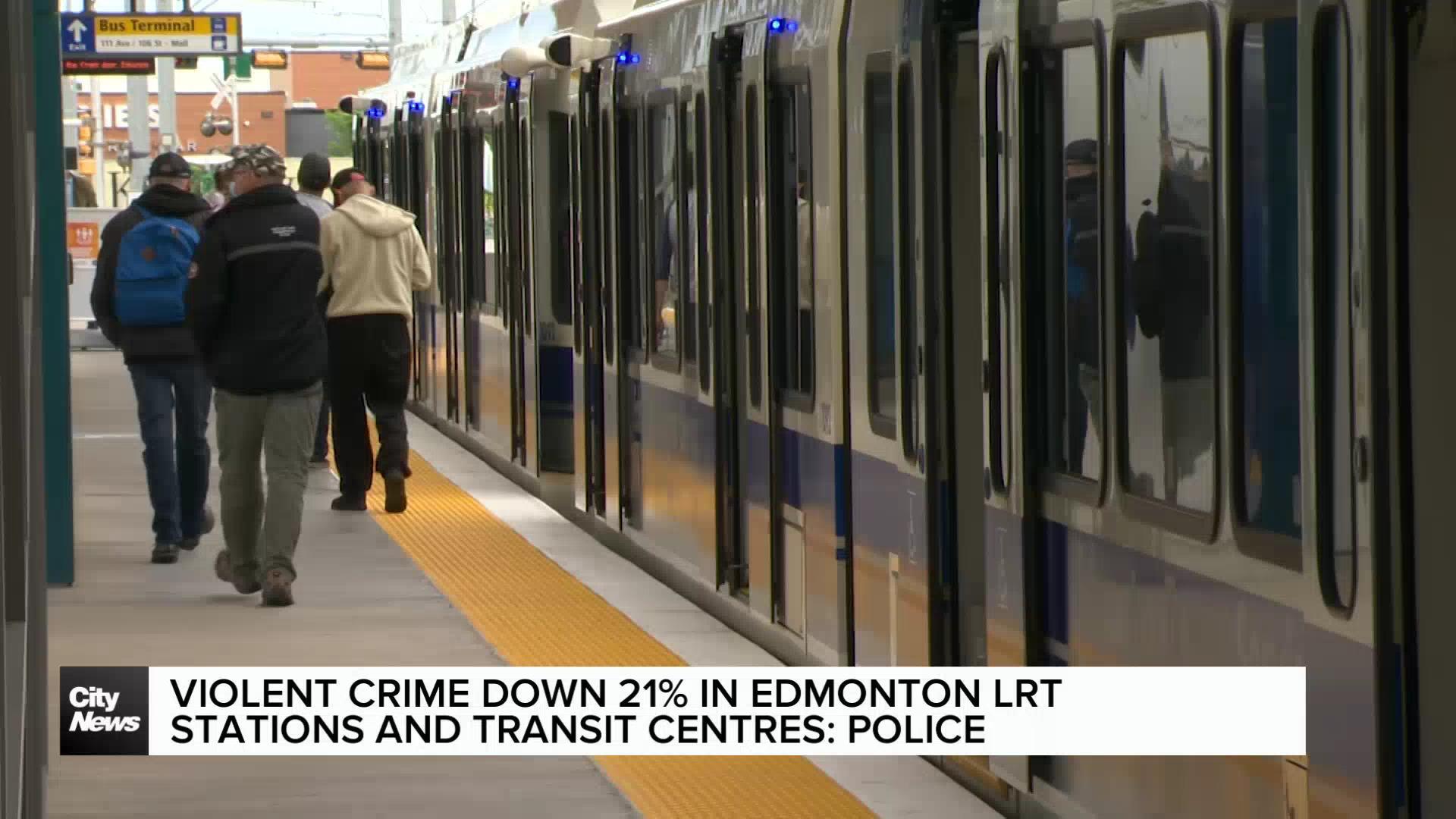 Edmonton transit violence down 21%: EPS