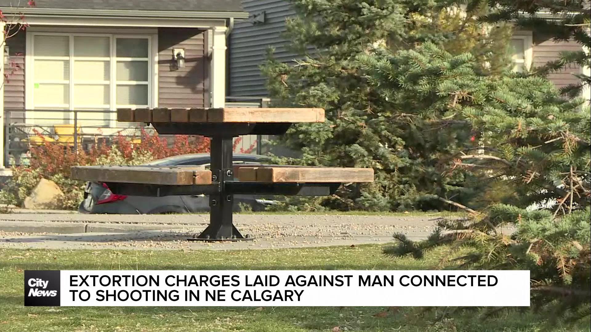 Extortion charges laid against man connected to shooting in NE Calgary