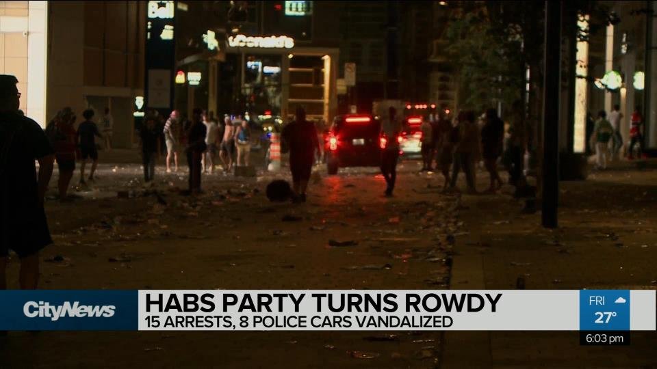 Habs Riots Habs celebrations take a wrong turn