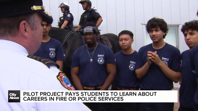 Pilot project pays students to learn about careers in policing and fire services