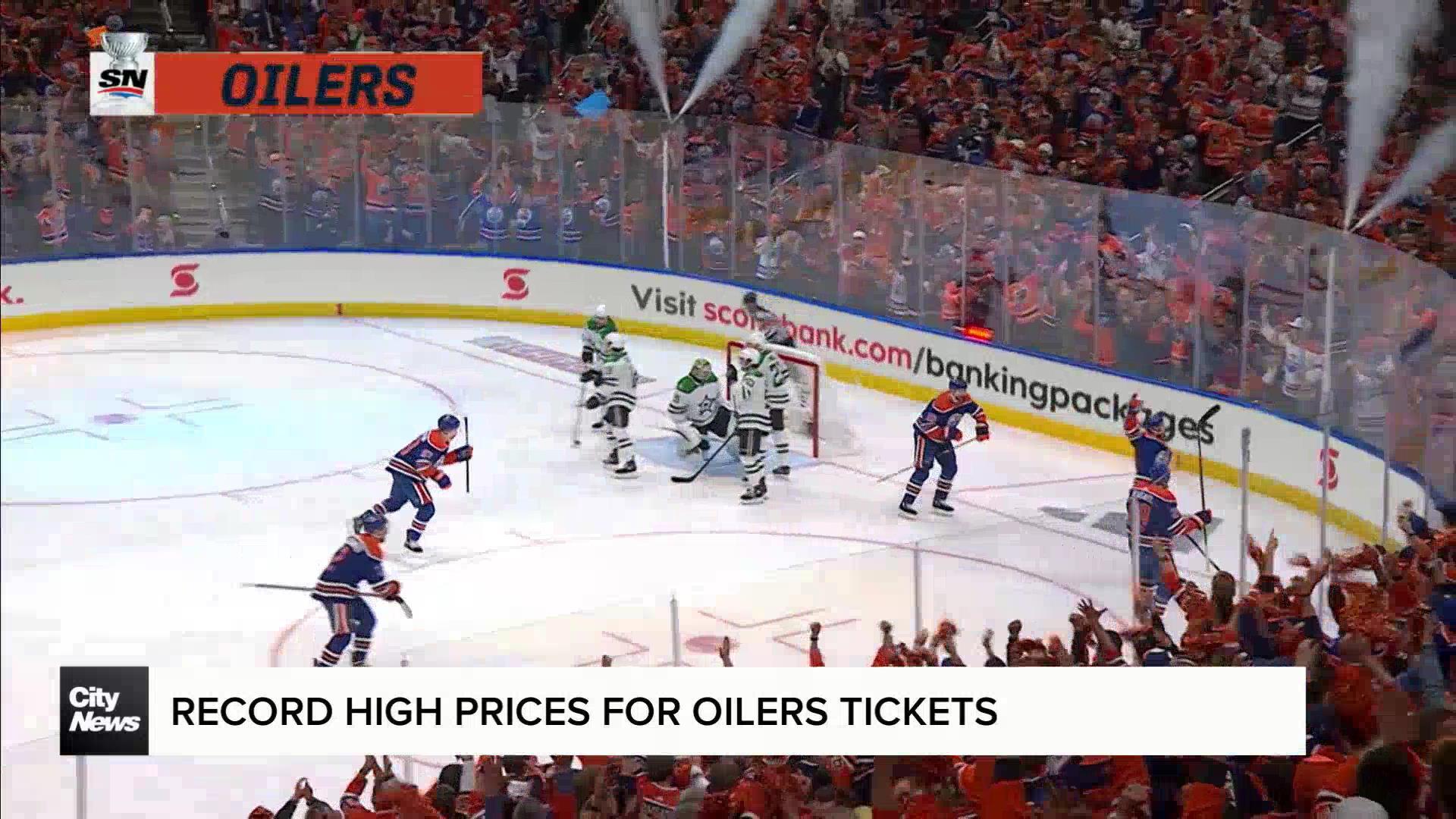 Record-high prices for Oilers Stanley Cup final tickets