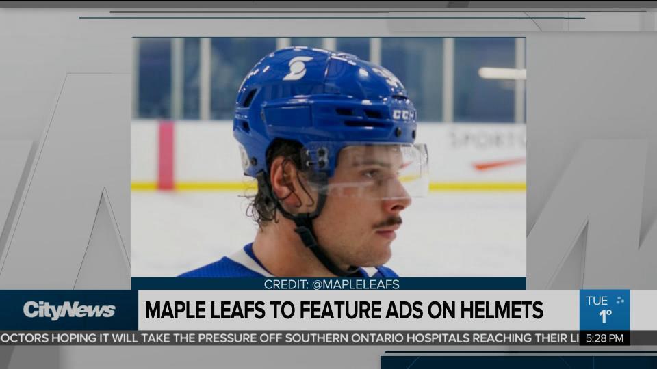 Maple Leafs pop the lid on new helmet ads