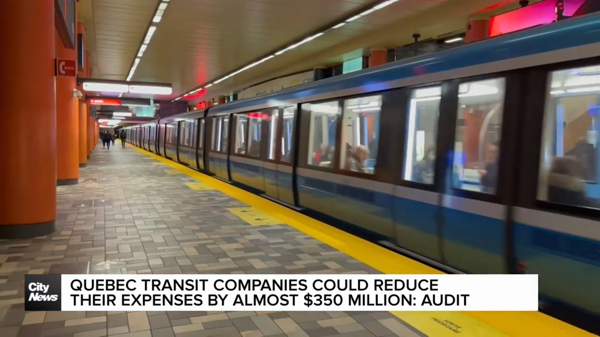 Quebec transit companies could cut expenses by $350 million: audit