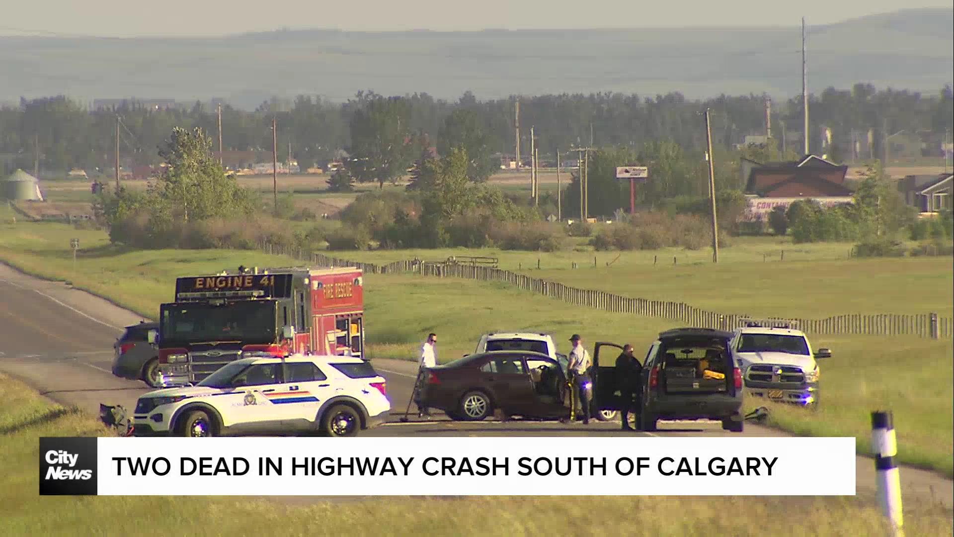 Two dead in Highway 2A crash south of Calgary