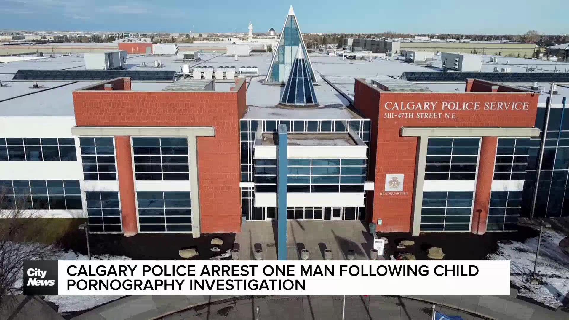 Calgary Police arrest one man following child pornography investigation