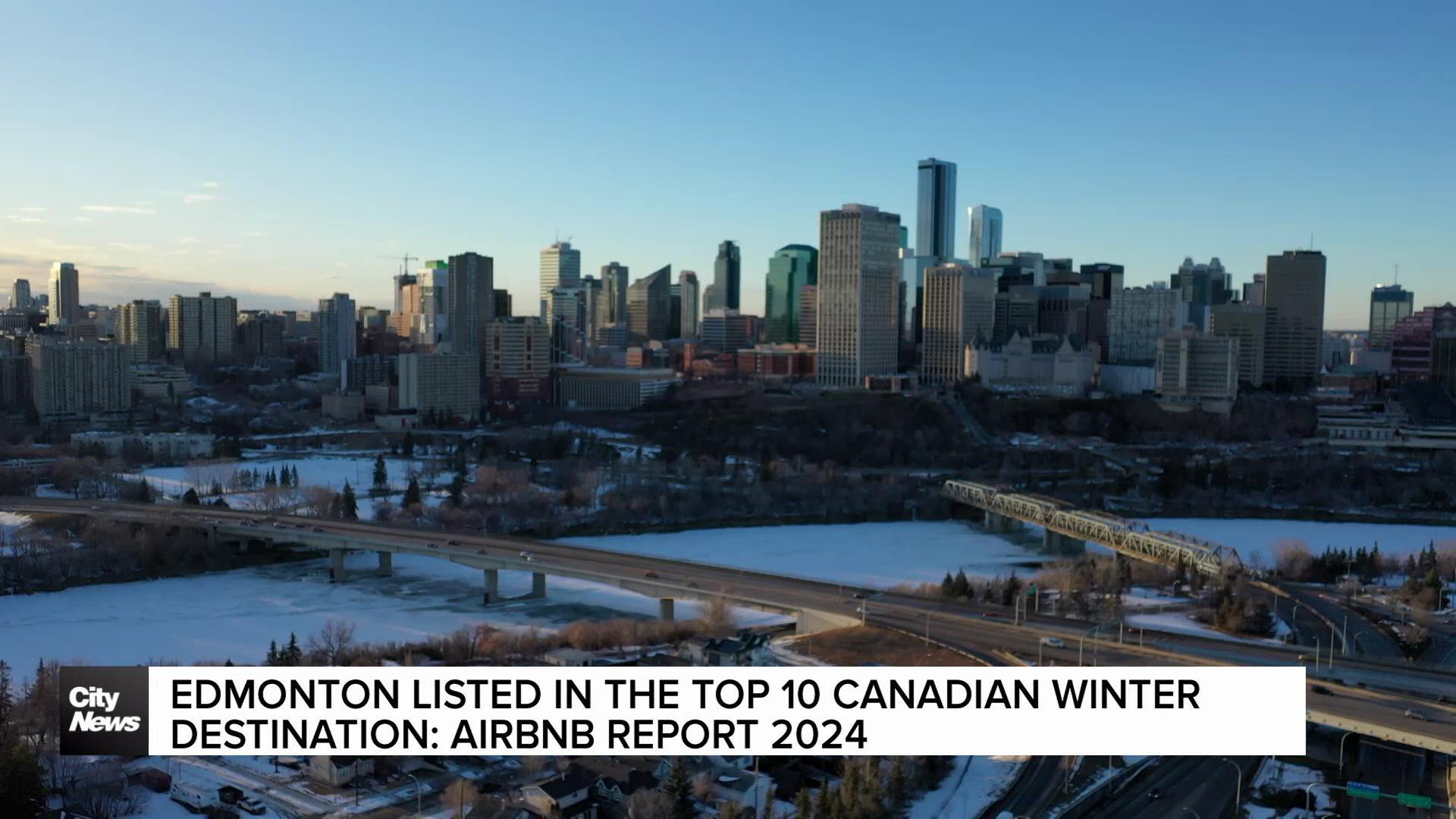 Edmonton listed in the Top 10 Canadian Winter Destinations: Airbnb Report 2024