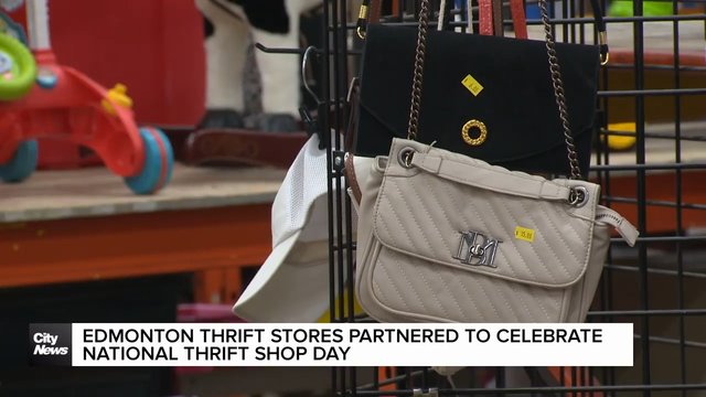 Edmonton thrift stores partnered to celebrate national thrift shop day