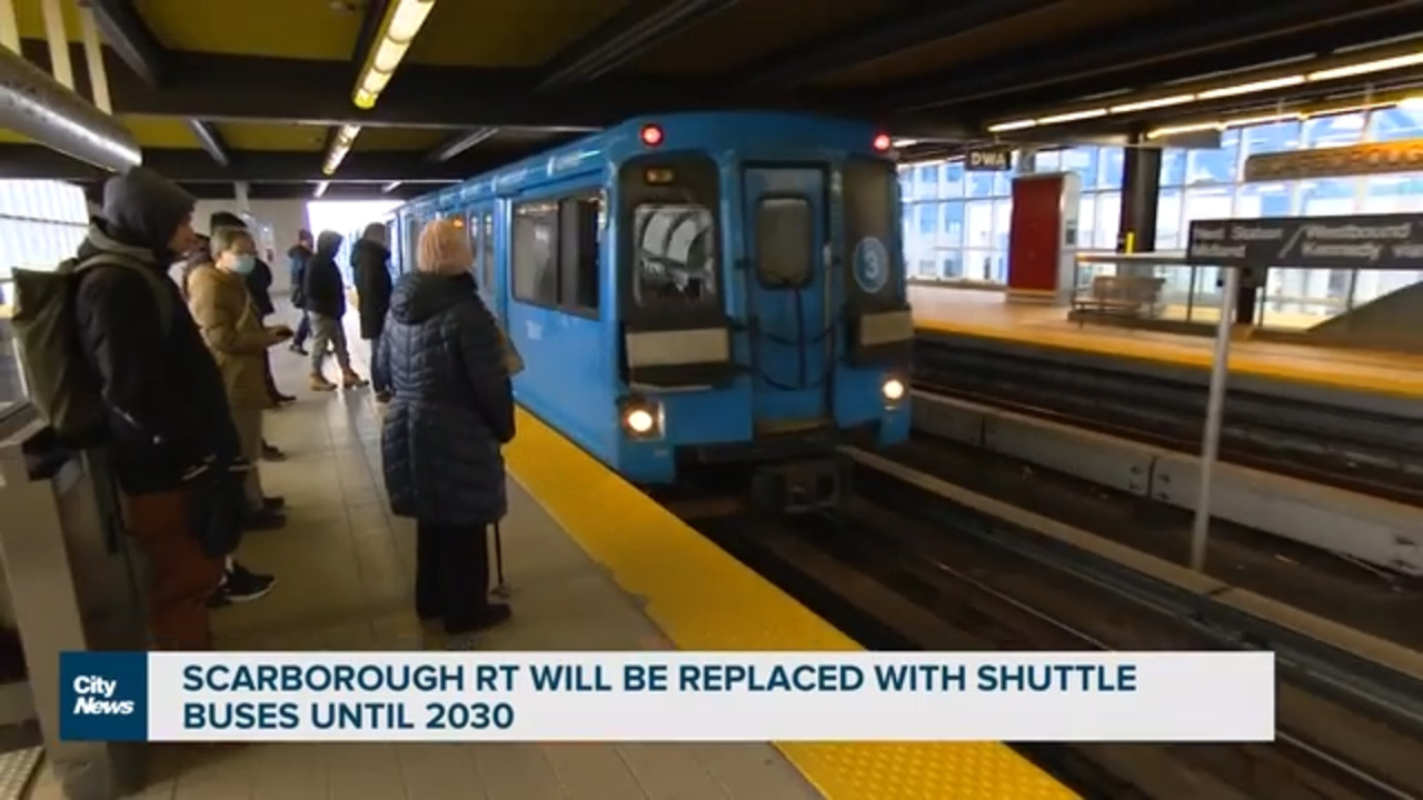 Commuters feel stranded by decision to replace decommissioned Scarborough  RT with buses until 2030