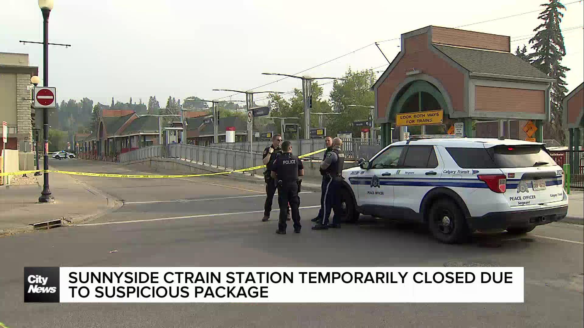 Sunnyside CTrain station temporarily closed due to suspicious package