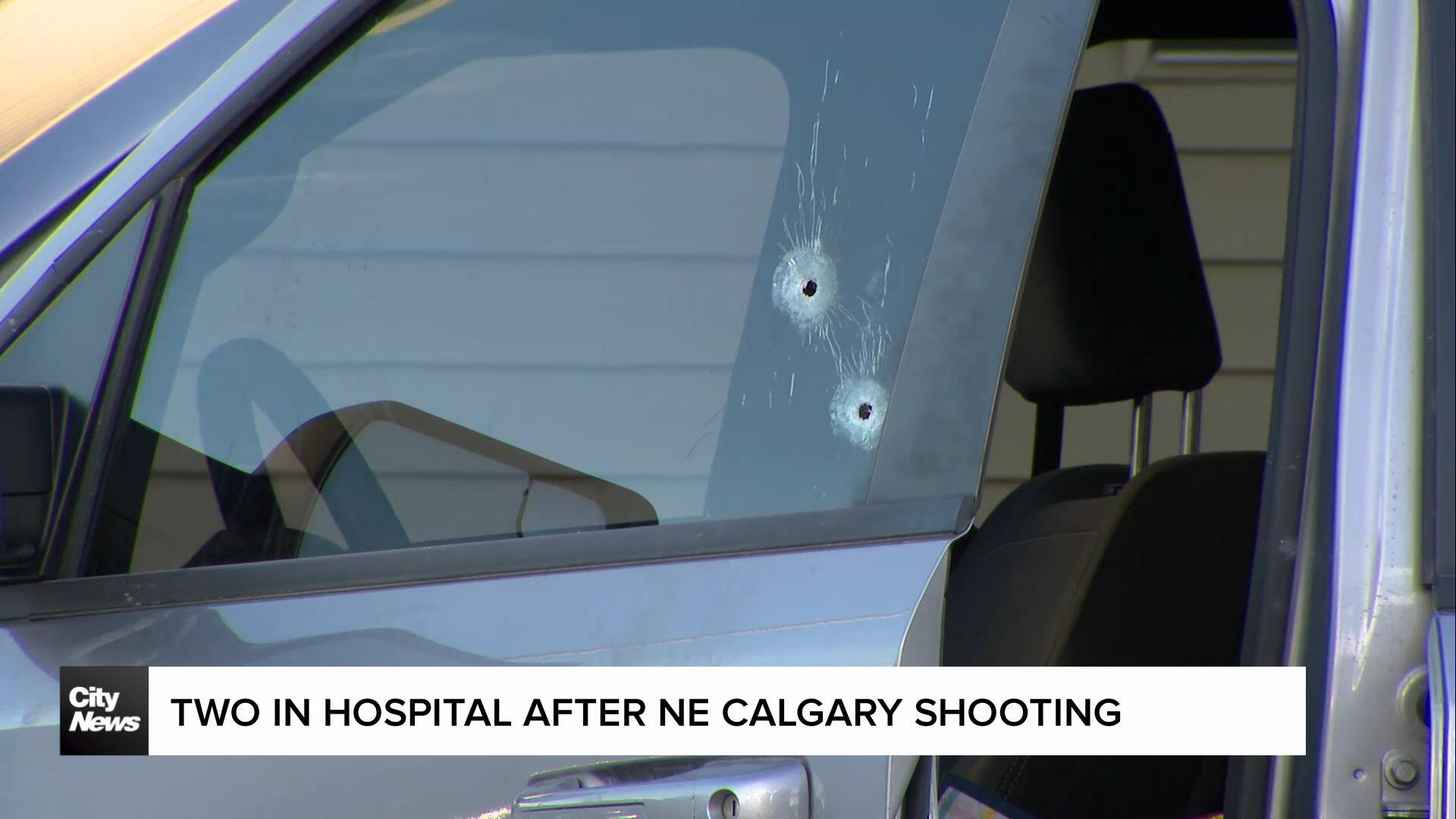 Two in hospital after NE Calgary shooting