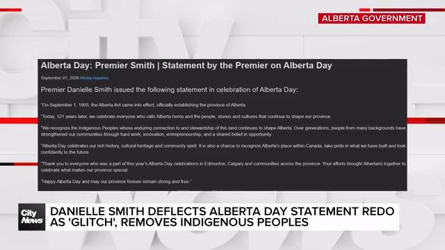 Indigenous Peoples removed from Premier Alberta Day statement as referendum debate carries on