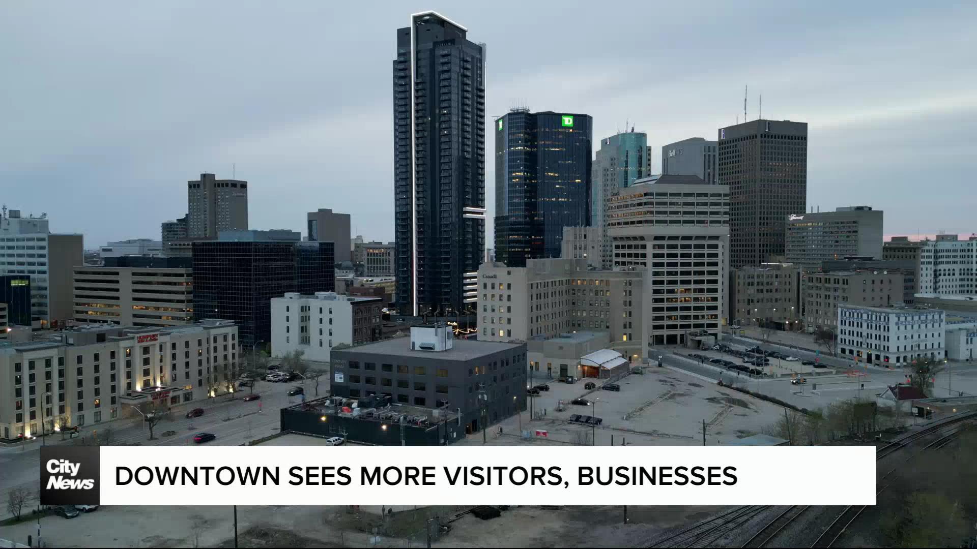 Downtown Winnipeg sees more visitors