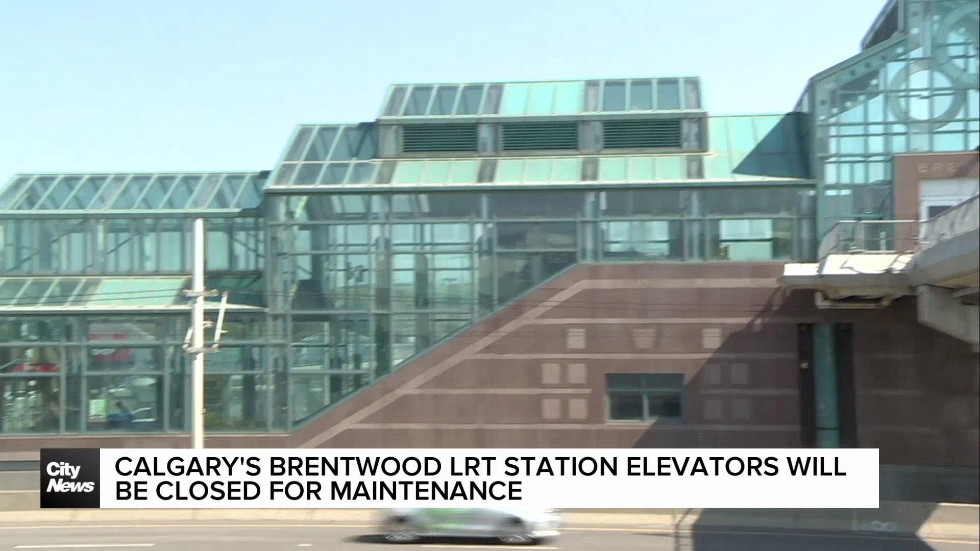 Calgary's Brentwood station elevators to be closed for maintenance