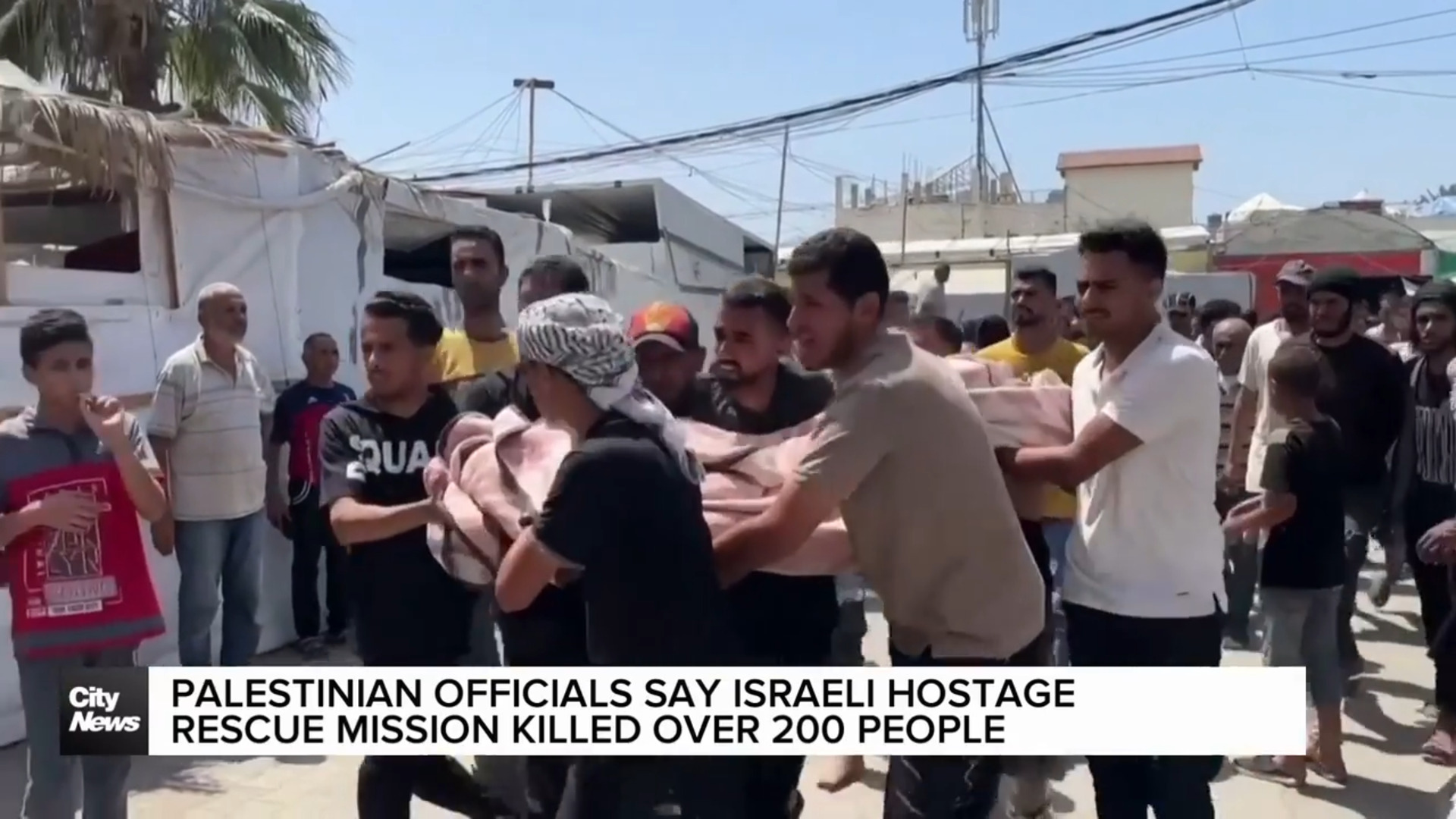 4 Israeli hostages rescued in military operation Palestinian officials say killed over 200 people