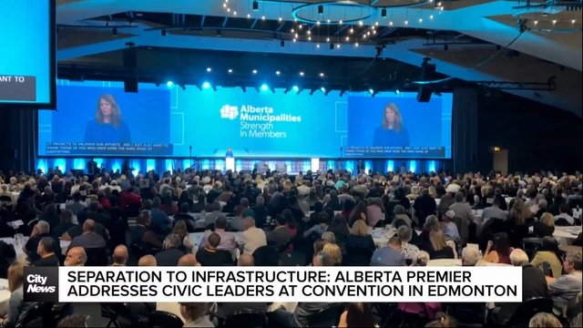 From separation to infrastructure: Alberta Premier addresses civic leaders at ABMunis convention in Edmonton