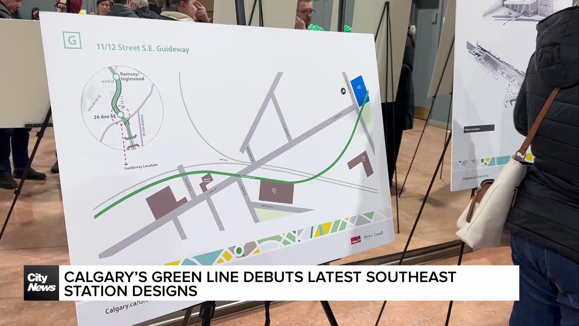 Calgary's Green Line debuts southeast station designs