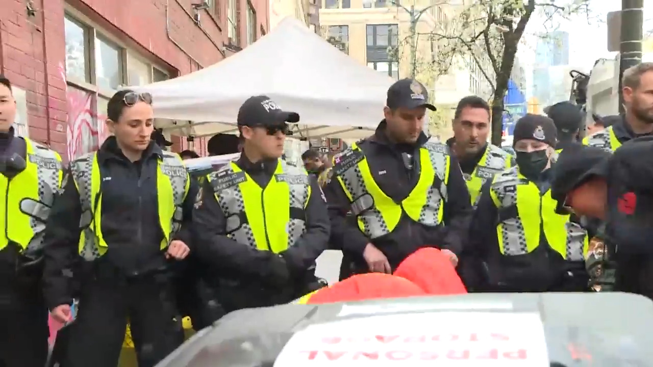 Vancouver Downtown Eastside tent encampment dismantled