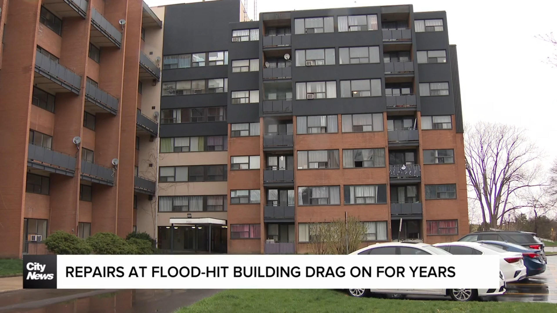 Repairs at flood-hit building drag on for years