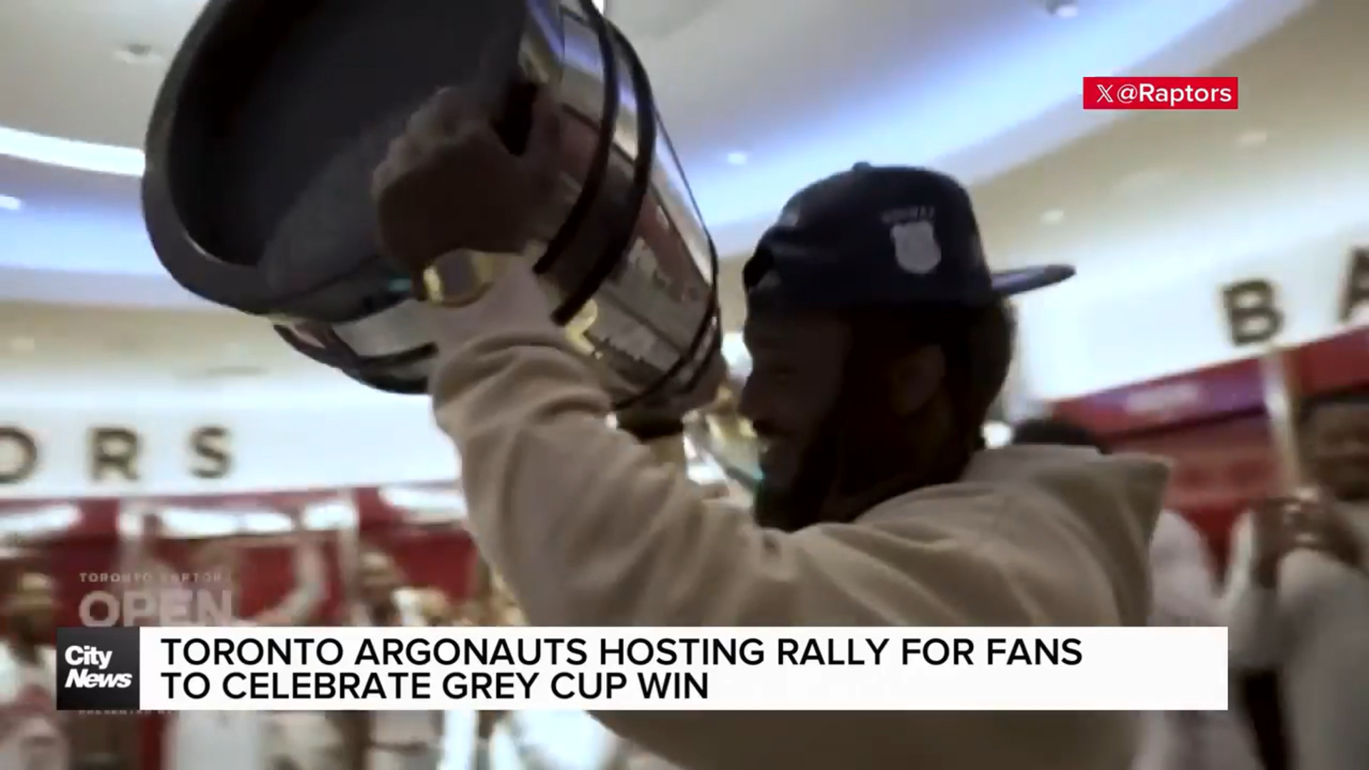 Rally celebrates Argos Grey Cup win