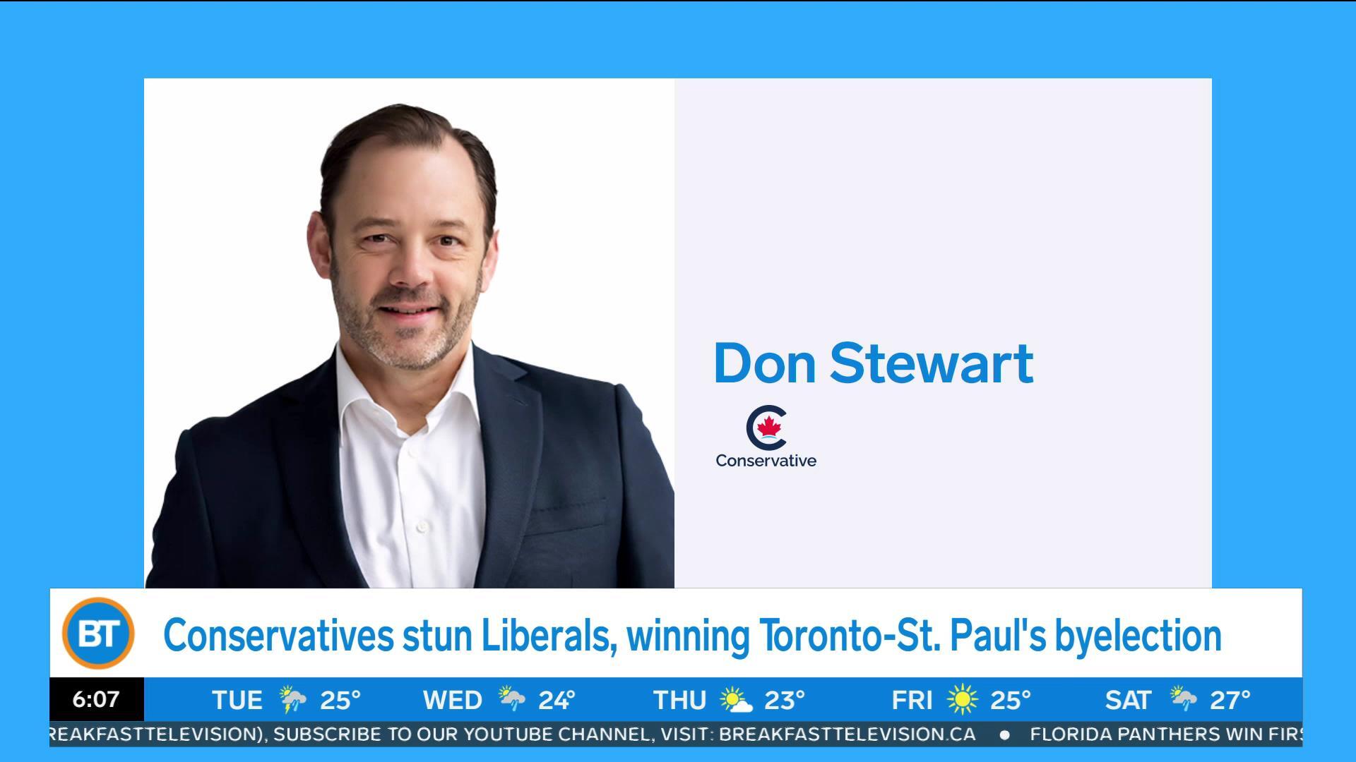 Conservatives stun Liberals with federal byelection win in Toronto-St. Paul's