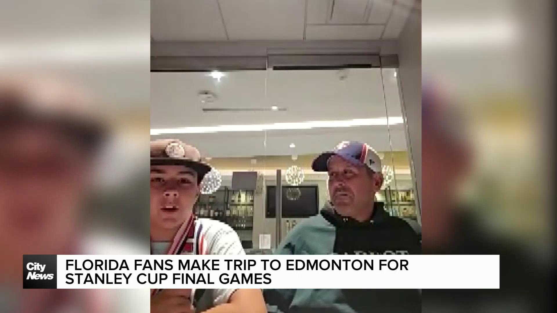 Florida fans make trip to Edmonton for Stanley Cup Final games