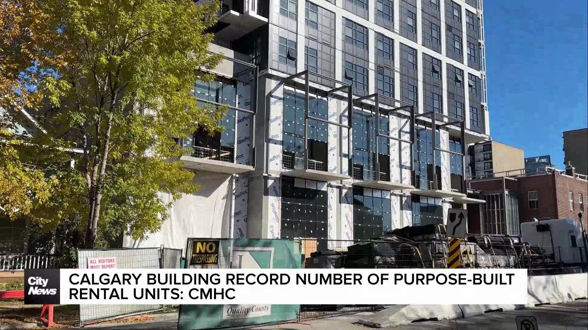 Calgary building record number of purpose-built rental units: CMHC