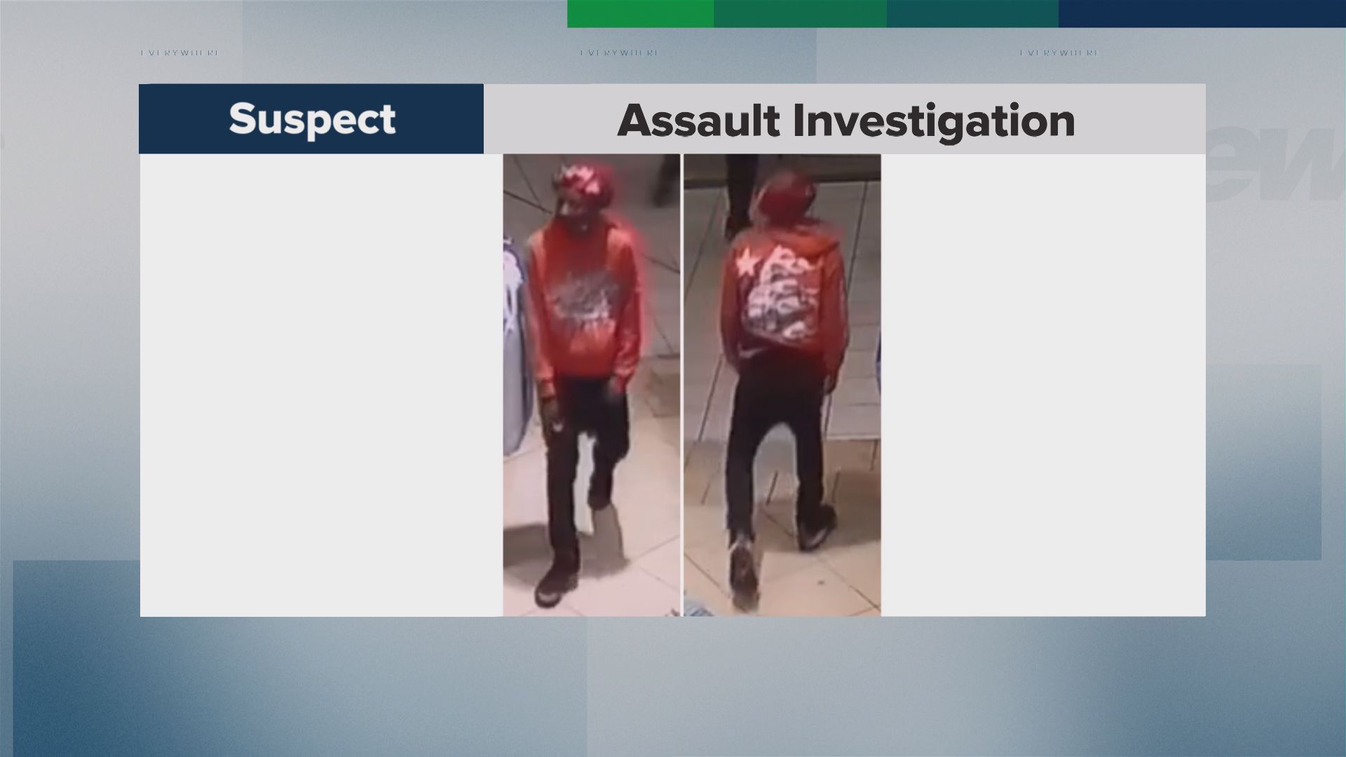 Police are searching for a suspect after a woman was punched repeatedly in a Brampton mall