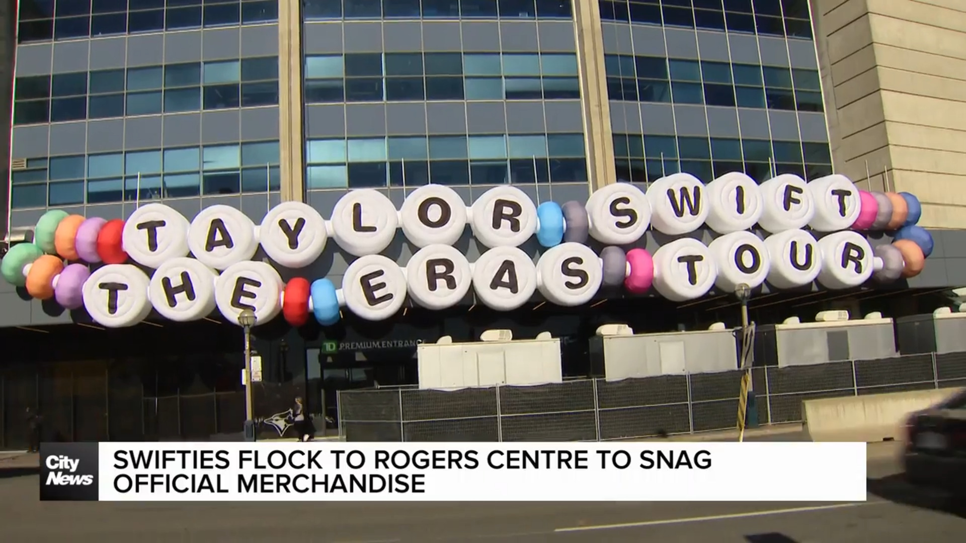 Taylor Swift fans flock to Rogers Centre to snag official merchandise