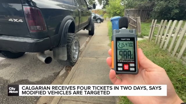 Calgarian receives four tickets in two days, says modified vehicles are targeted