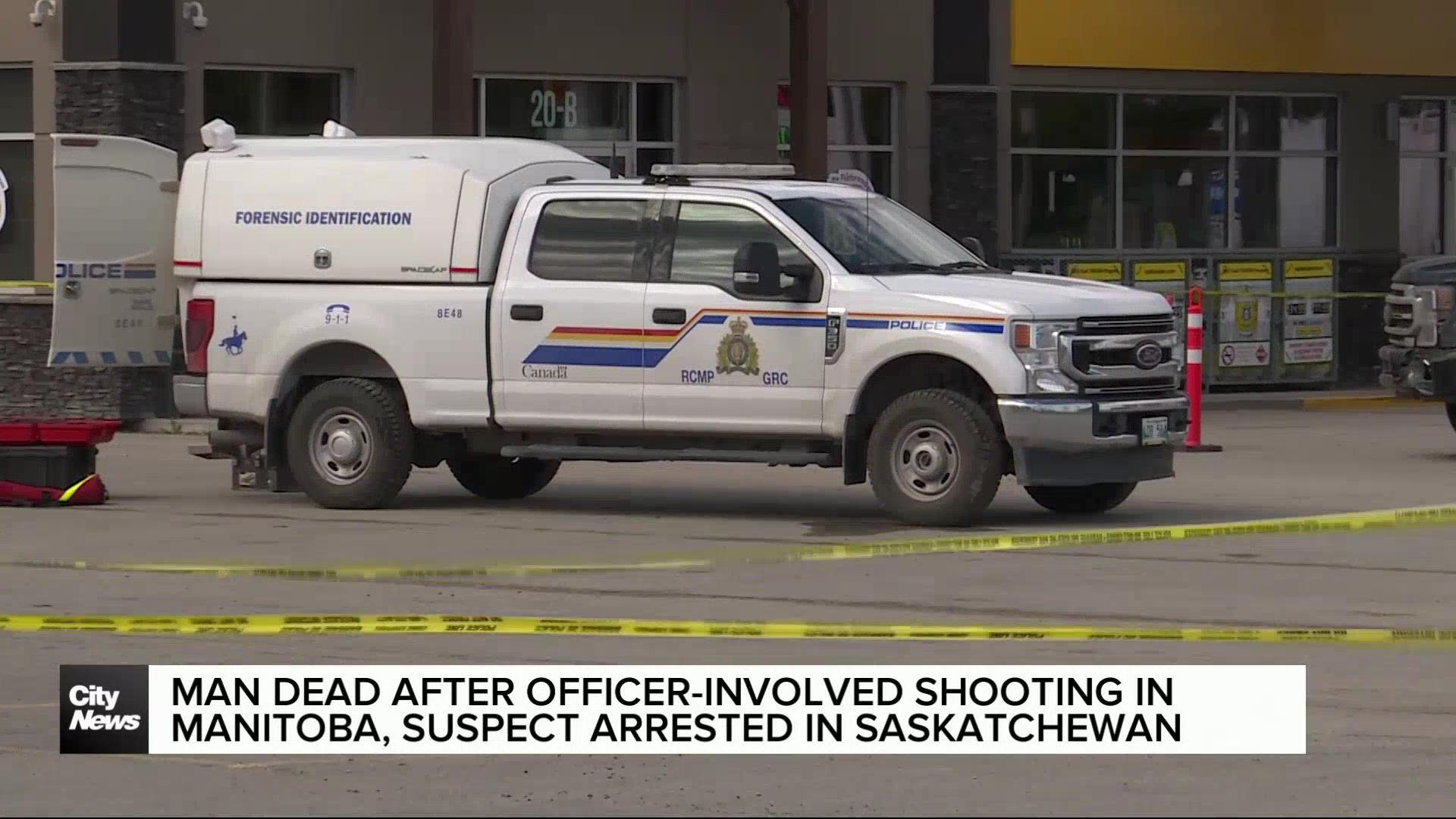 Man dead following officer-involved shooting in Manitoba