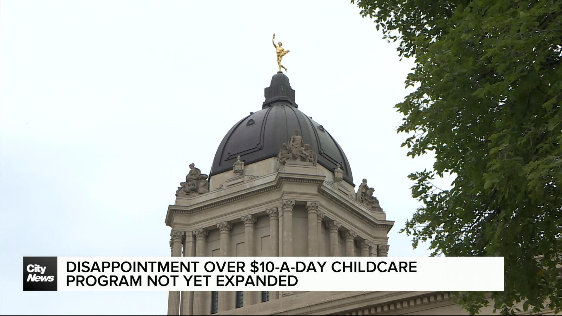 Disappointment over lack of $10-a-day daycare expansion