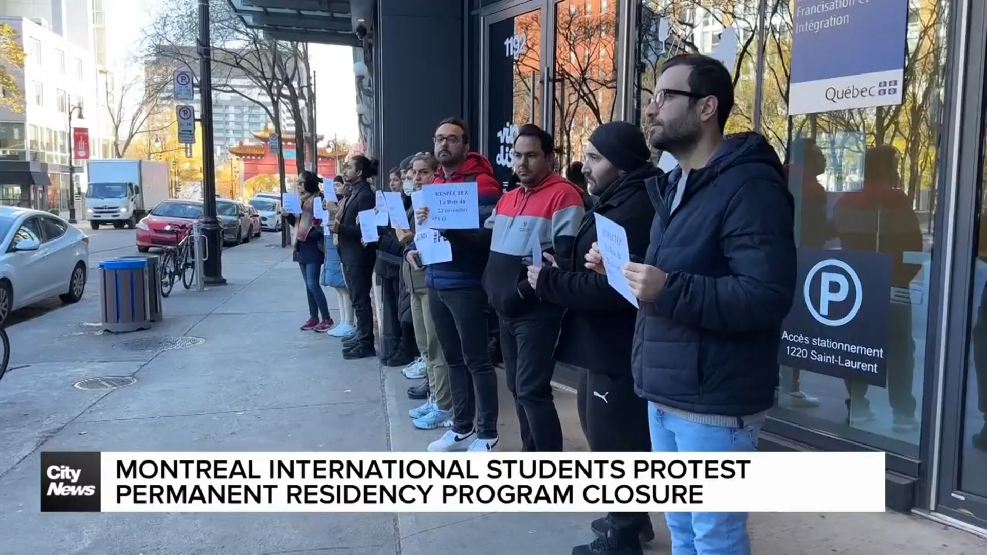 Montreal international students protest freeze on permanent residency