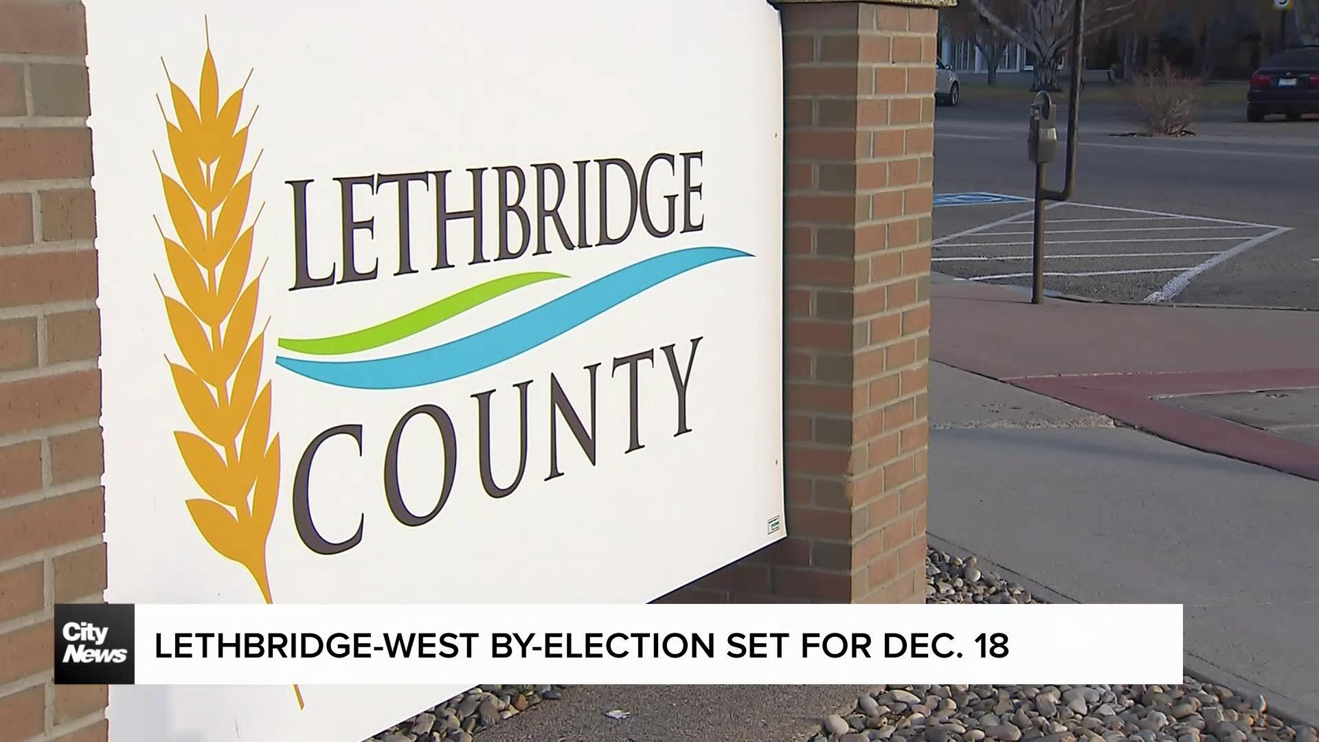 Lethbridge-West by-election set for Dec. 18