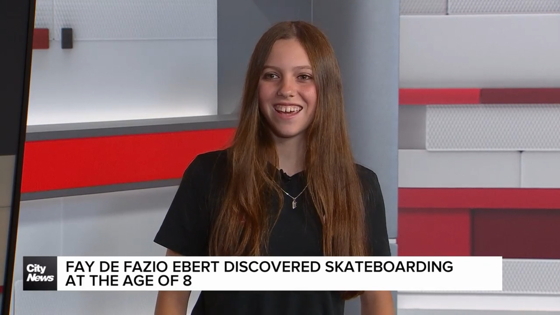 14-year-old Fay De Fazio Ebert skateboards herself to the Olympics