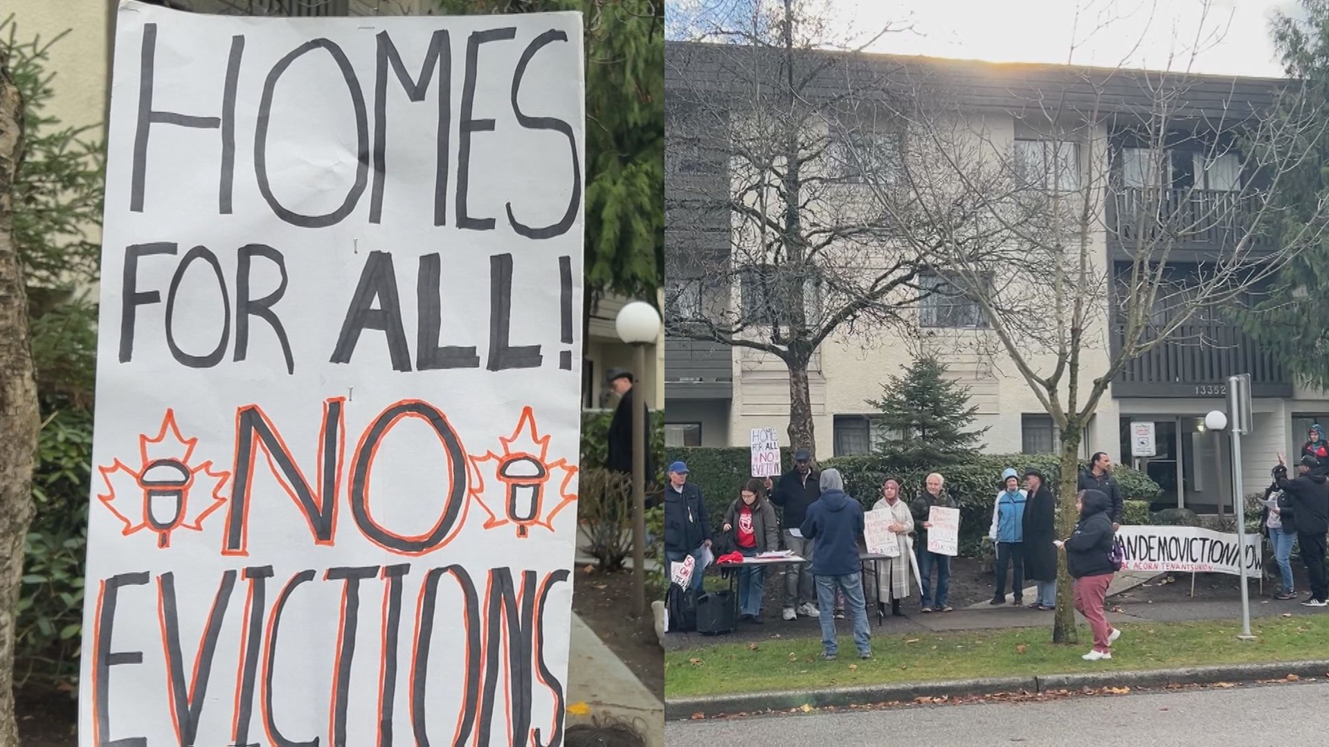 Tenants rally against proposed 'demo-viction' in Surrey