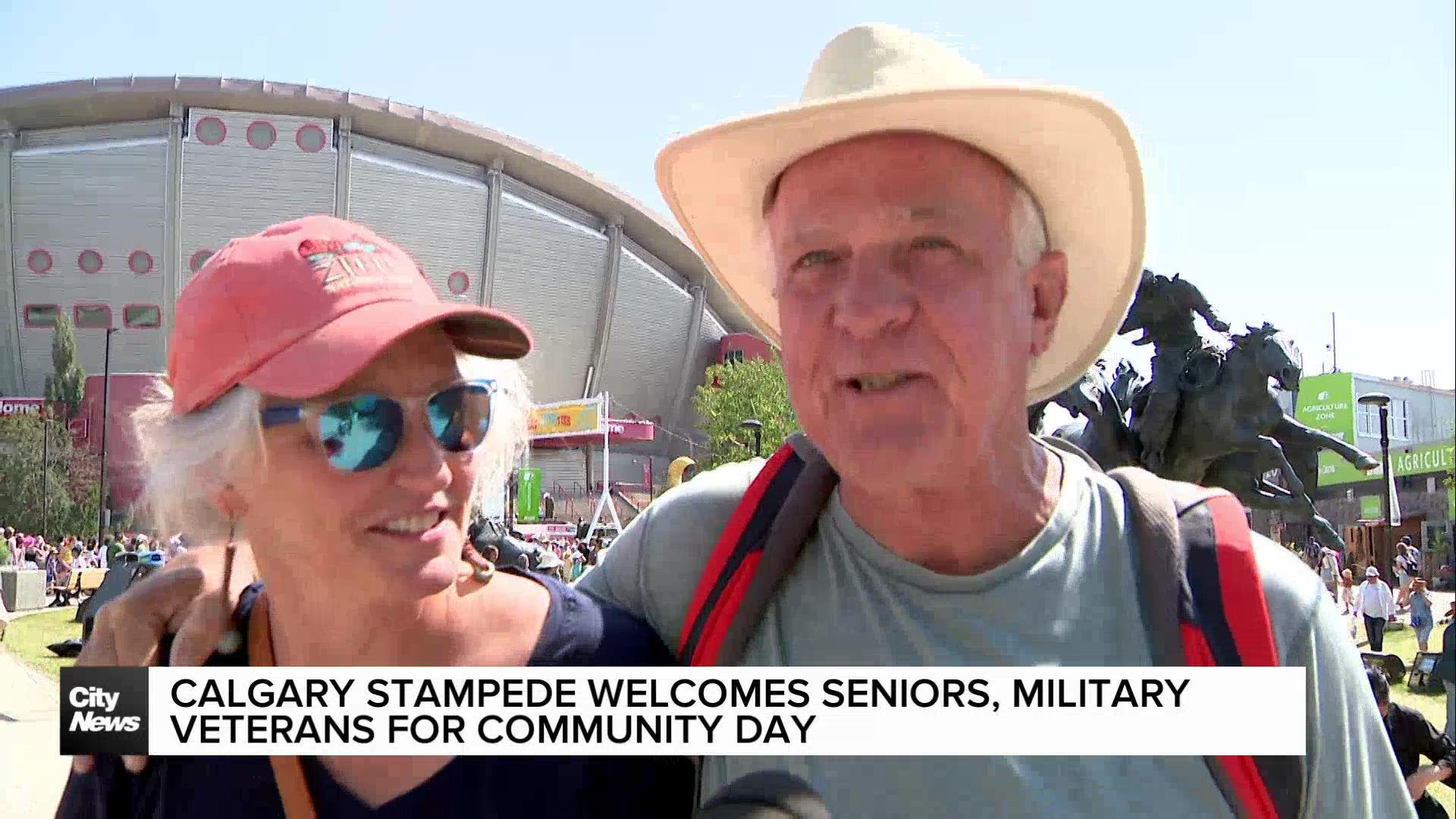 Calgary Stampede welcomes seniors, military veterans for Community Day