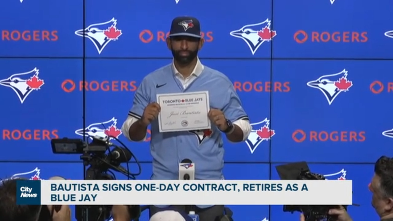 Jose Bautista signs one-day contract, retires with Blue Jays