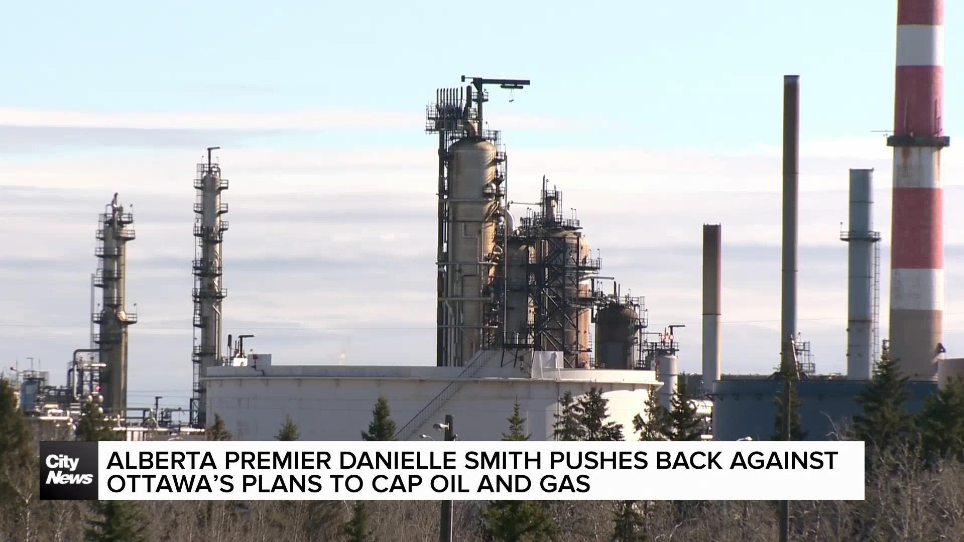 Alberta premier pushes back against Ottawa's plans to cap oil and gas emissions