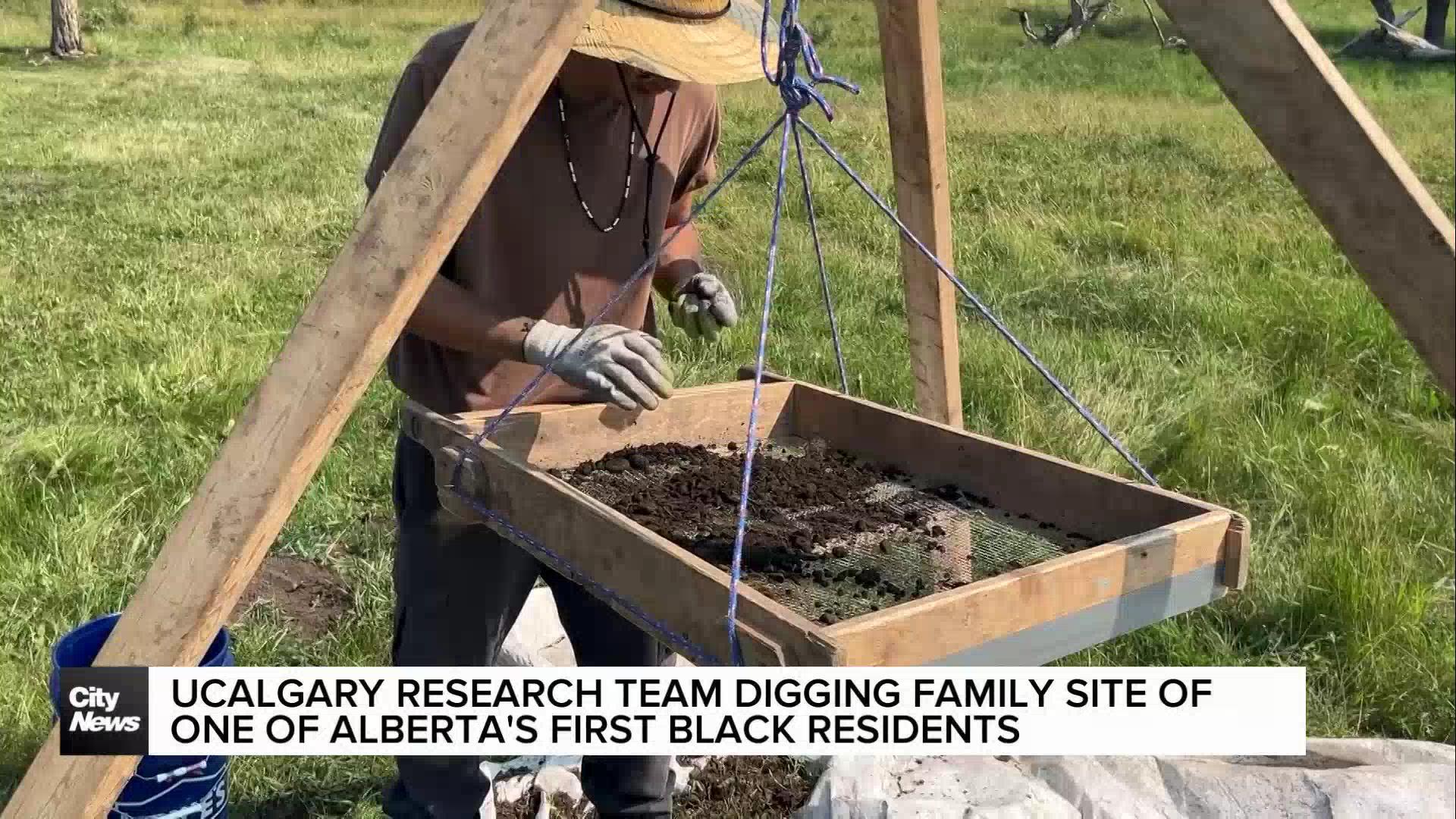 UCalgary research team digging family site of one of Alberta's first Black residents