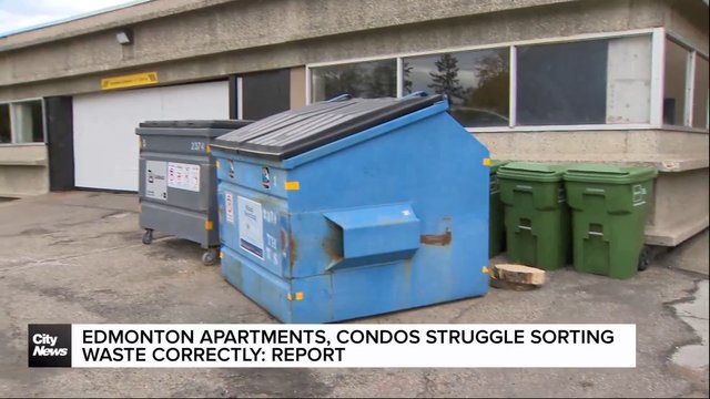 Edmonton apartments, condos struggle sorting waste: report