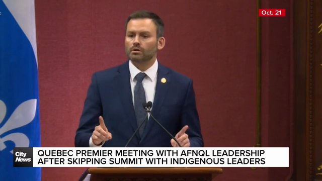 Quebec Premier meeting with First Nations leader after skipping summit