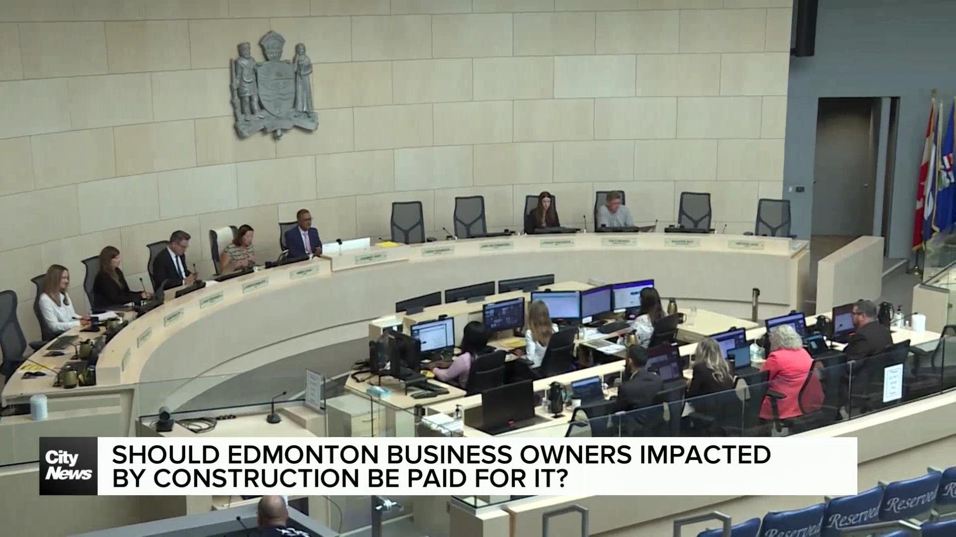 Should Edmonton business owners impacted by construction be paid for it?