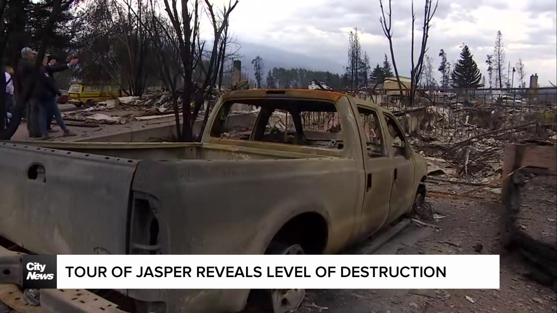 Tour of Jasper reveals level of destruction