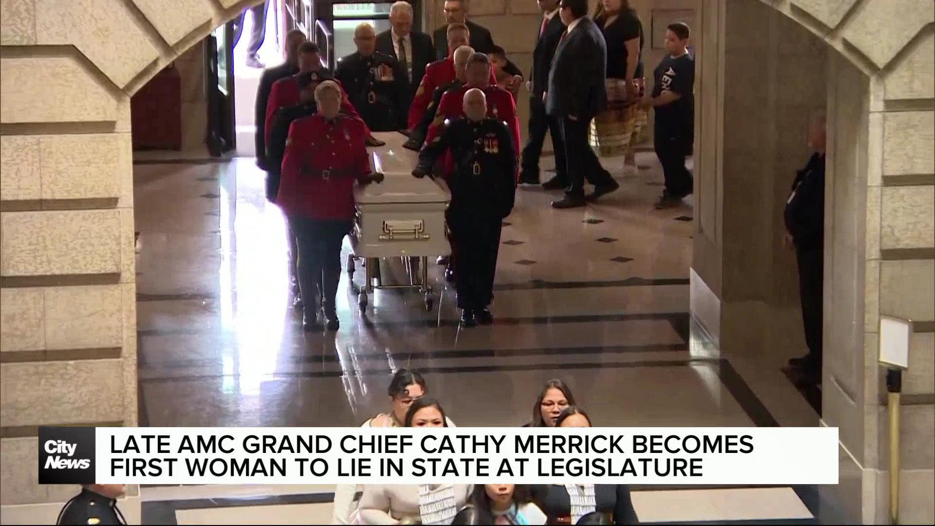 Cathy Merrick lies in state at Manitoba legislature